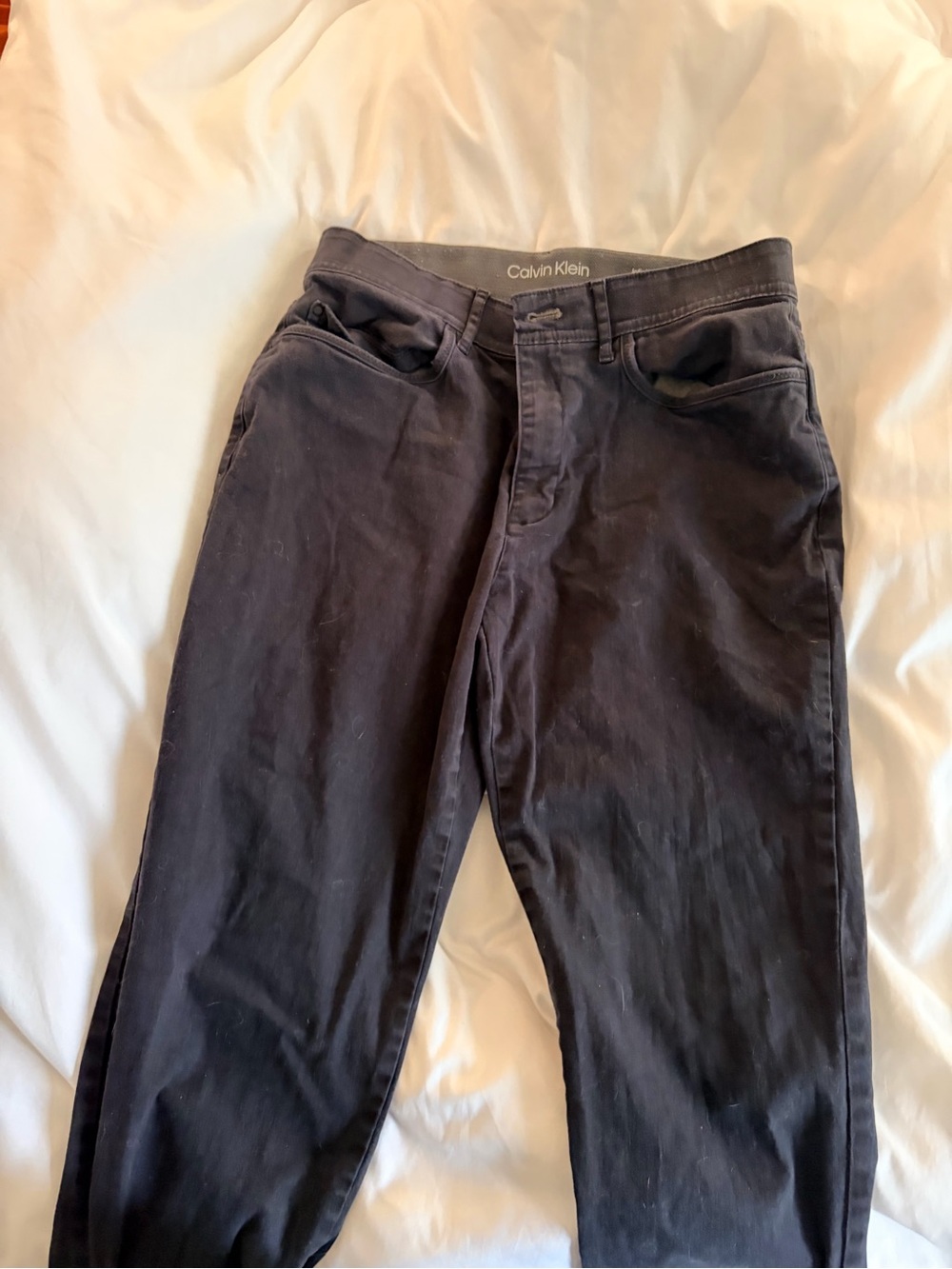 Calvin Klein Men's Slim Straight Black Jeans